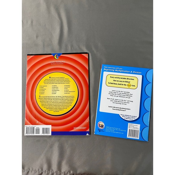 Third Grade Math Minutes & Beginning Multiplication Division Workbook Homeschool - Picture 2 of 4